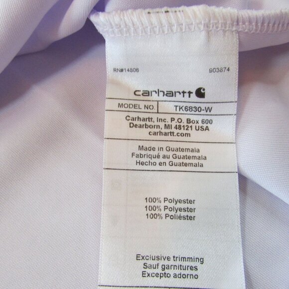 Carhartt Force Women's Sun Defender Relaxed Fit Short Sleeve T-Shirt Lavender TK - Picture 3 of 3